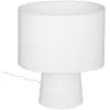 Lampe - ATMOSPHERA - Eira - H45cm - Tissu blanc - Intérieur - 1 ampoule