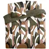 Parure de lit imprimée Arik en coton 260x240cm vert kaki Atmosphera cr...