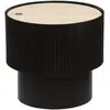 Table à café Enola en placage frêne D38,5cm noir - Atmosphera créateur d'intérieur