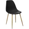 Chaise "Taho" 44cm noir - Atmosphera createur d'interieur - Noir