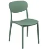Chaise empilable - FIVE - Plasta - Plastique - Vert - Design contemporain
