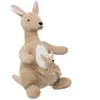 Peluche XL kangourou "Blake" H63cm beige - Atmosphera createur d'interieur