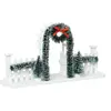 Arche Village de Noël Couronne 19cm Vert