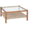 Table basse "Apala" 80x80cm bois  - Atmosphera createur d'interieur - Marron