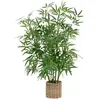 Bambou artificiel pot naturel H100cm vert - Atmosphera createur d'inte...