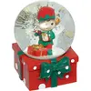 Atmosphera Decoratieve sneeuwbol met elf, 6,5 cm