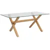 Table à manger "Jorel" marron 180x90x74,5cm - Atmosphera createur d'in...