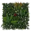 Carré végétal tropical "Izy" vert 50x50cm - Atmosphera createur d'inte...