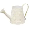 Arrosoir "Tino" blanc 27x16cm - Atmosphera createur d'interieur - Blanc