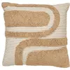Coussin Poppy coton tufté lin 50x50cm - Atmosphera createur dinterieur
