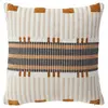 Coussin Jangwa jacquard lin 40x40cm - Atmosphera createur dinterieur