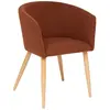 Fauteuil à dîner "Marlo" hêtre ambre - Atmosphera createur d'interieur