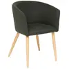 Fauteuil à dîner "Marlo" hêtre vert cèdre - Atmosphera createur d'interieur - Vert