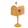 BOÎTE AUX LETTRES PAIN D'ÉPICES MÉTAL 31.5CM CARAMEL