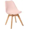 Chaise Baya pieds hêtre rose - Atmosphera createur dinterieur