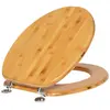 Abattant WC - 5Five - Bambou - Universel - 37x45.5 cm - Charnières Métal
