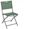 HESPERIDE Lot de 4 chaises de jardin pliantes Modula vert olive & graphite en acier traité époxy - Hespéride