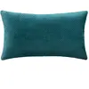 Coussin - ATMOSPHERA - Dolce - Velours embossé - Bleu canard - 38x58 cm