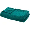 Plaid - ATMOSPHERA - 3D Losange - Bleu canard - 180x230 cm - Polyester