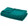 DOUCEUR D'INTERIEUR Plaid - ATMOSPHERA - Losange - 125x150 cm - Polyester - Bleu canard
