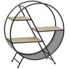 Étagère Timeo ronde noir D50cm - Atmosphera createur dinterieur