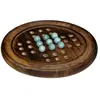 Atmosphera - Objet décoratif Jeu de solitaire avec Support en Bois de ...