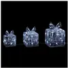 Cadeau x3 lumineux extérieur H23cm 70 LED + transfo Feeric lights & christmas
