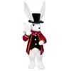 Lapin Cirque Déco La Piste 53cm Blanc & Rouge