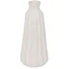 Vase strié Fernan céramique blanc H30cm - Atmosphera createur dinterie...