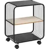 5Five® 5Five Trolley - Metaal met hout - 43x28x53cm - Zwart