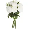 Atmosphera Bouquet de Fleurs artificielles 13 Pivoines blanches H 50 cm