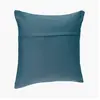 Coussin - ATMOSPHERA - Bleu canard - 38x38 cm - Déhoussable - 100% Coton
