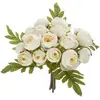 Bouquet de 18 mini camélias artificiels blanc H30cm Atmosphera Créateur D'intérieur