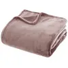 Plaid - Atmosphera - 180x230 cm - Rose - 100% Polyester - Rectangulaire