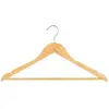 AC-DÉCO Lot de 4 cintres - 45 x 1,2 x 22,5 cm - Bois 45 cm Beige
