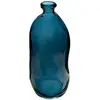 Vase Uly en verre recyclé bleu orage H35cm Atmosphera Créateur D'intérieur