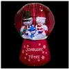 ATMOSPHERA Boule Musicale Gonflable "Led" 180cm Rouge & Blanc