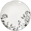 SECRET DE GOURMET Lot de 6 Assiettes à Dessert "White Floral" 20cm Blanc