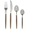 SECRET DE GOURMET Ménagère 24 Pièces "Amazonie" 21cm Naturel Marron