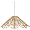 Suspension beige - ATMOSPHERA - Diamètre 58 cm - Fer, Papier et Polypropylène