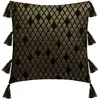 ATMOSPHERA Housse de Coussin "Shine" 40x40cm Noir