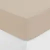 Drap-housse Carina en coton beige 160x200cm Atmosphera Créateur D'intérieur