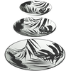 Secret De Gourmet Service D'assiettes "Palme" - Noir - 18 Pièces