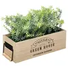 ATMOSPHERA Jardinière en Bois - PARIS PRIX - Green House - Rectangulaire - Naturel - Beige