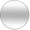 Miroir - ATMOSPHERA - Alice - Métal Noir - D76 cm - Design Contemporain