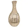 Vase Déco - ATMOSPHERA - Idylle Folk - H63 cm - Beige - Rotin - Ethnique