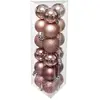 Atmosphera FEERIC CHRISTMAS - Déco de Sapin Lot de 18 Boules de Noël D 3 cm - Rose