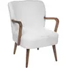 Fauteuil Chiara bouclette blanc - Atmosphera createur dinterieur