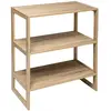 5five - étagère 4 cases empilables "mix n  modul" effet chêne naturel