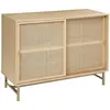ATMOSPHERA Buffet 2 Portes Cannage 'Rayo' 100cm Naturel Beige - PARIS ...